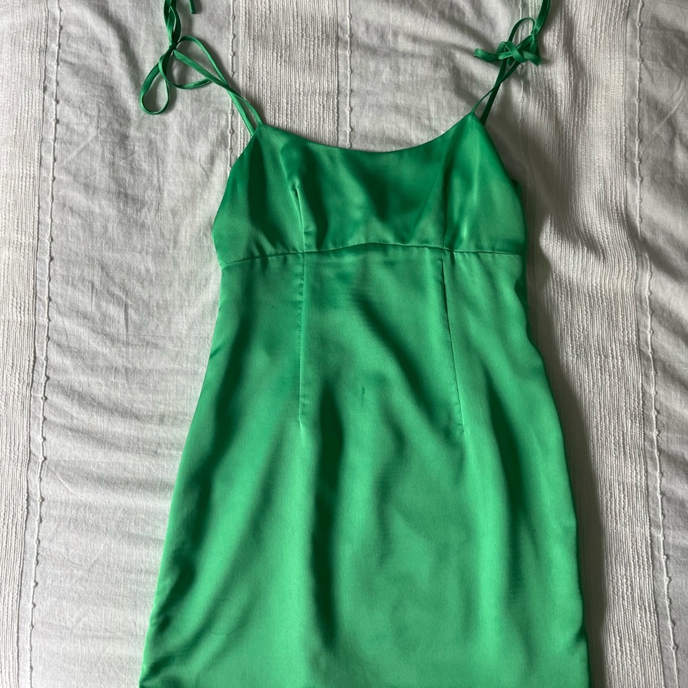 Hello Molly Green Mini Dress
